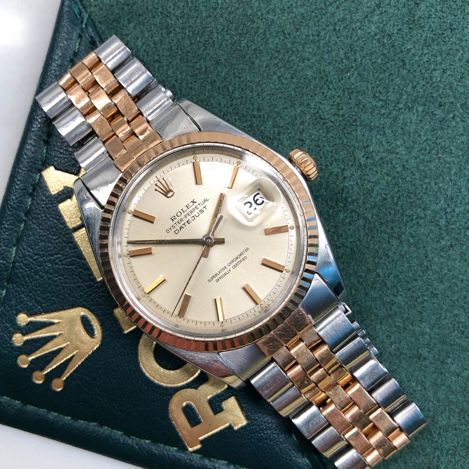 Rose gold rolex two tone Clearance