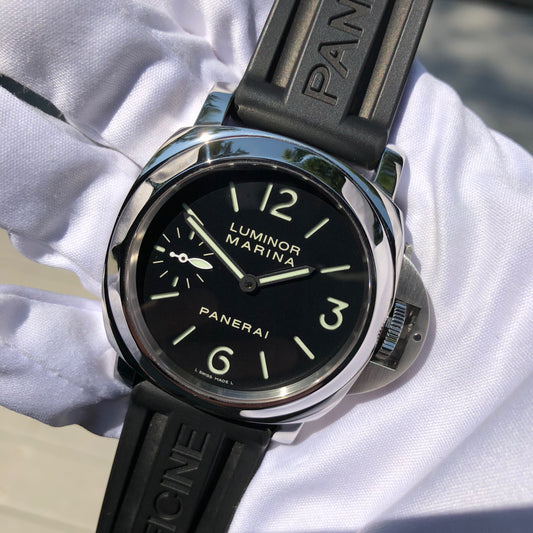 Panerai Luminor Marina PAM 111 Sandwich Dial Black 44mm Manual Wind Box Papers Circa 2012 - Hashtag Watch Company