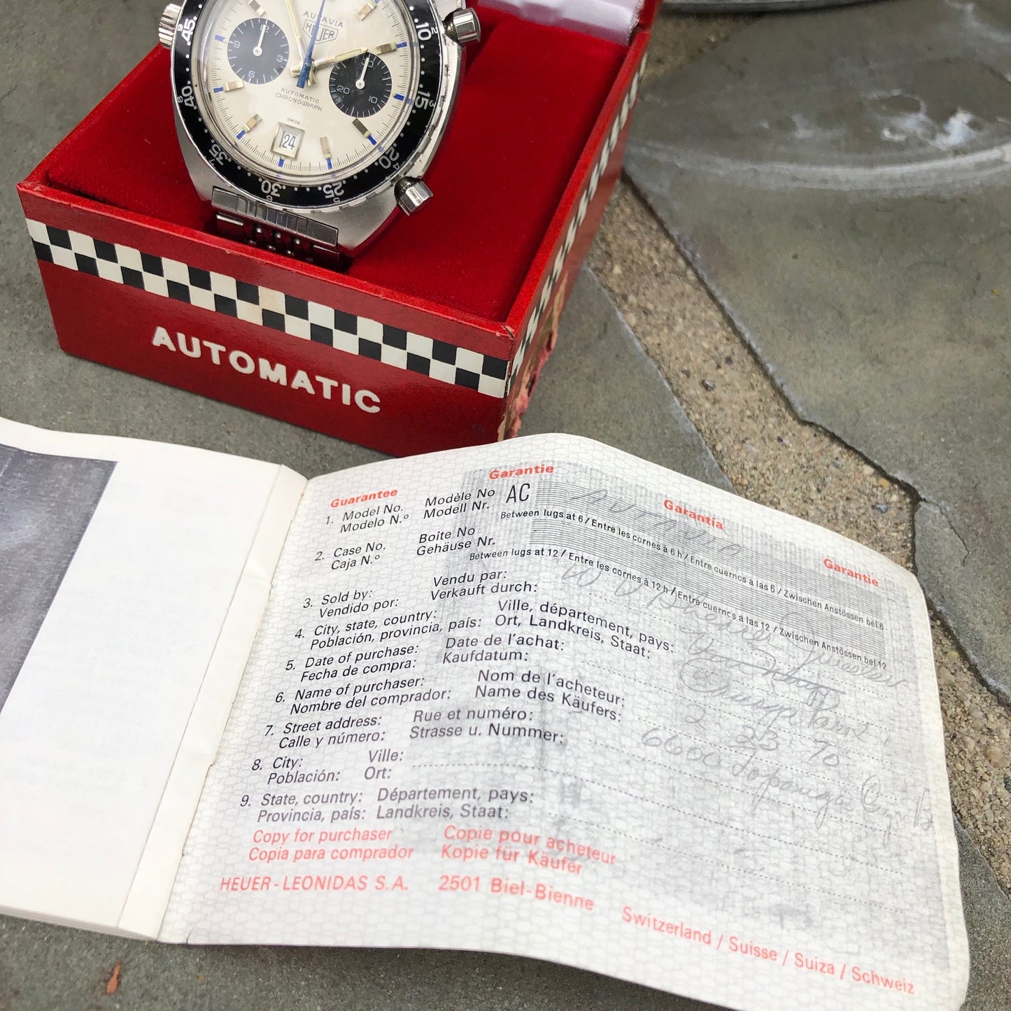 Vintage Heuer Autavia 1163 Jo Siffert Mk. 2 Steel Chronograph MH Bezel Cal. 11 Wristwatch Circa 1969 - Hashtag Watch Company