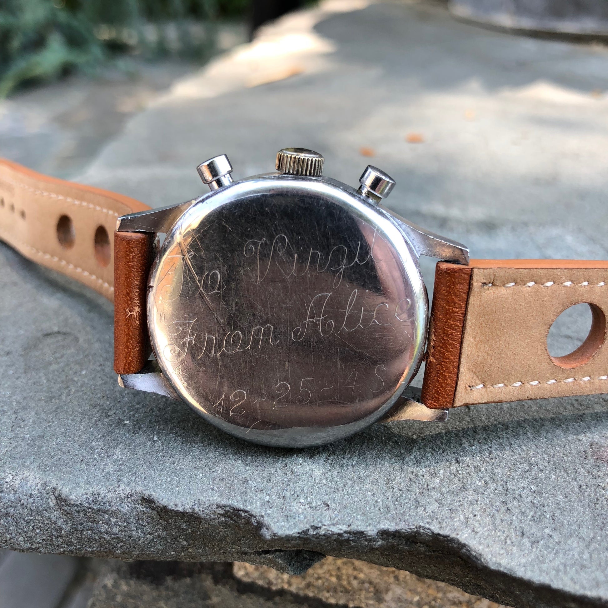 Vintage Heuer 59913 Stainless Steel Chronograph Valjoux 23 Manual Wristwatch - Hashtag Watch Company