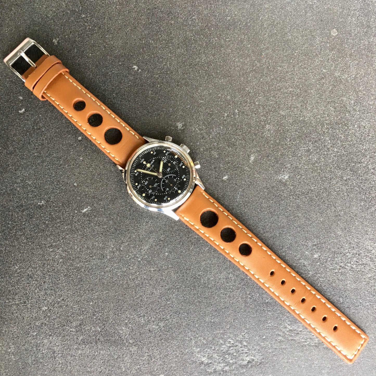Vintage Wittnauer Professional Chronograph 242T Steel Wristwatch Valjoux 72 Wristwatch - Hashtag Watch Company