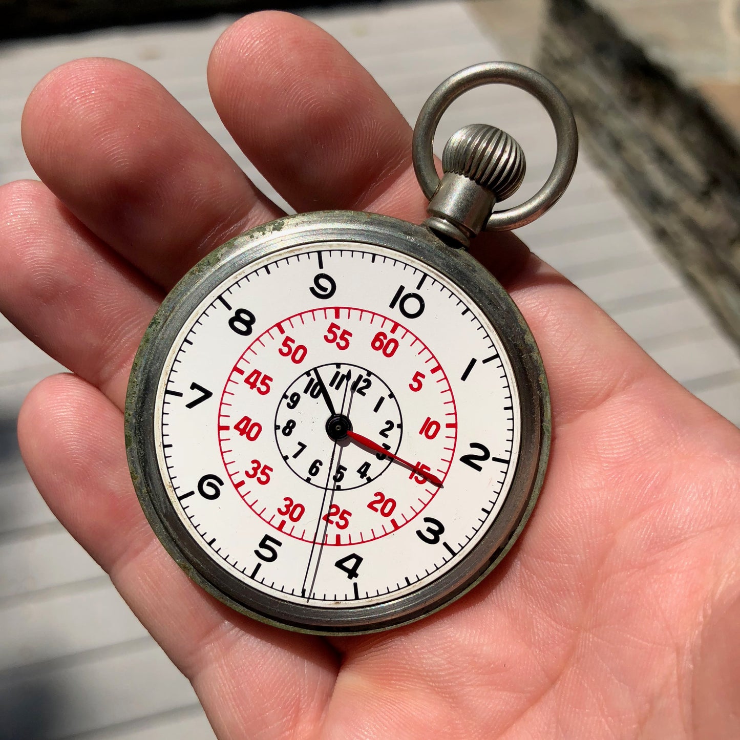 Vintage Zenith Royal Navy Deck H.S.3 WWII Military Pocket Watch - Hashtag Watch Company