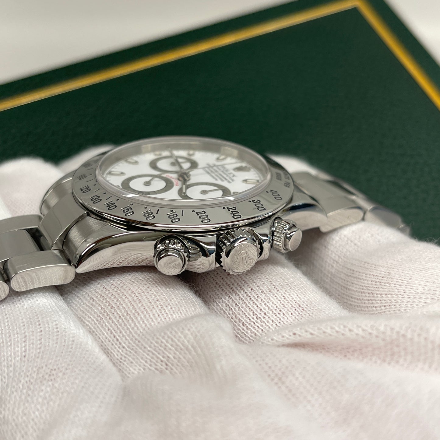 2003 Rolex Daytona Cosmograph 116520 White Steel Oyster Automatic Chronograph - Hashtag Watch Company