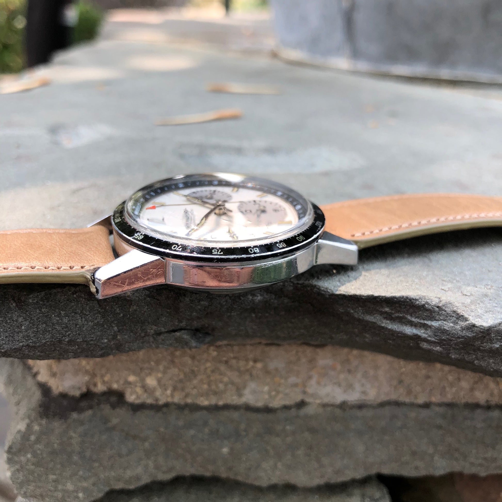 Vintage Wyler Incaflex 1502 Lifeguard Steel Valjoux 72 Chronograph Manual Wristwatch - Hashtag Watch Company