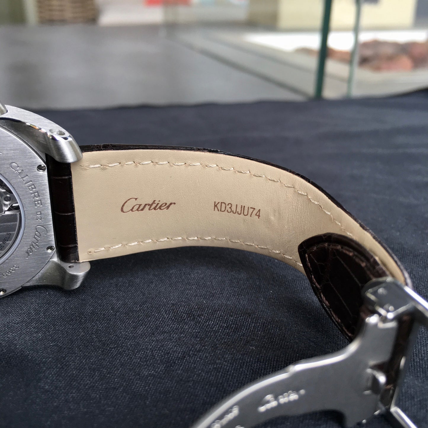 Cartier Calibre de Cartier W7100051 Chocolate Two Tone Steel Gold Wristwatch Box & Papers - Hashtag Watch Company