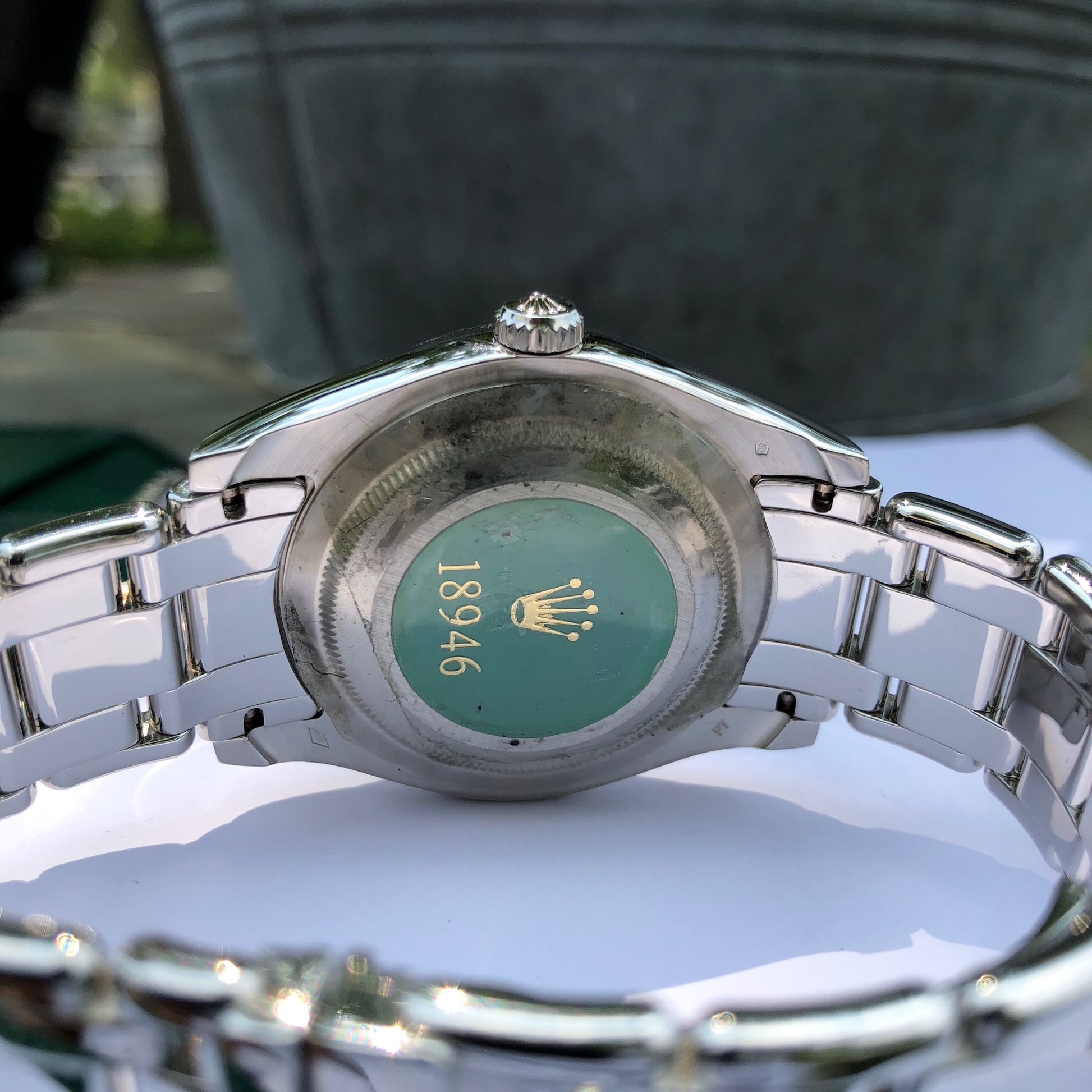 Rolex Pearlmaster 18946 Platinum 39mm Rhodium Serti Diamond Day Date Wristwatch Box & Papers - Hashtag Watch Company