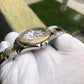 Rolex Yachtmaster 168623 Two Tone Steel Gold 35mm White Oyster Wristwatch Box Papers - Hashtag Watch Company