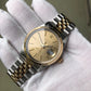 Vintage Rolex Datejust 16013 Steel Gold Chapter Ring Two Tone Jubilee Tropical Automatic Wristwatch Circa 1986 - Hashtag Watch Company