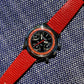 Vintage Wittnauer Professional 6002 Steel Valjoux 72 Chronograph Manual Black Red Exotic Dial Wristwatch - Hashtag Watch Company