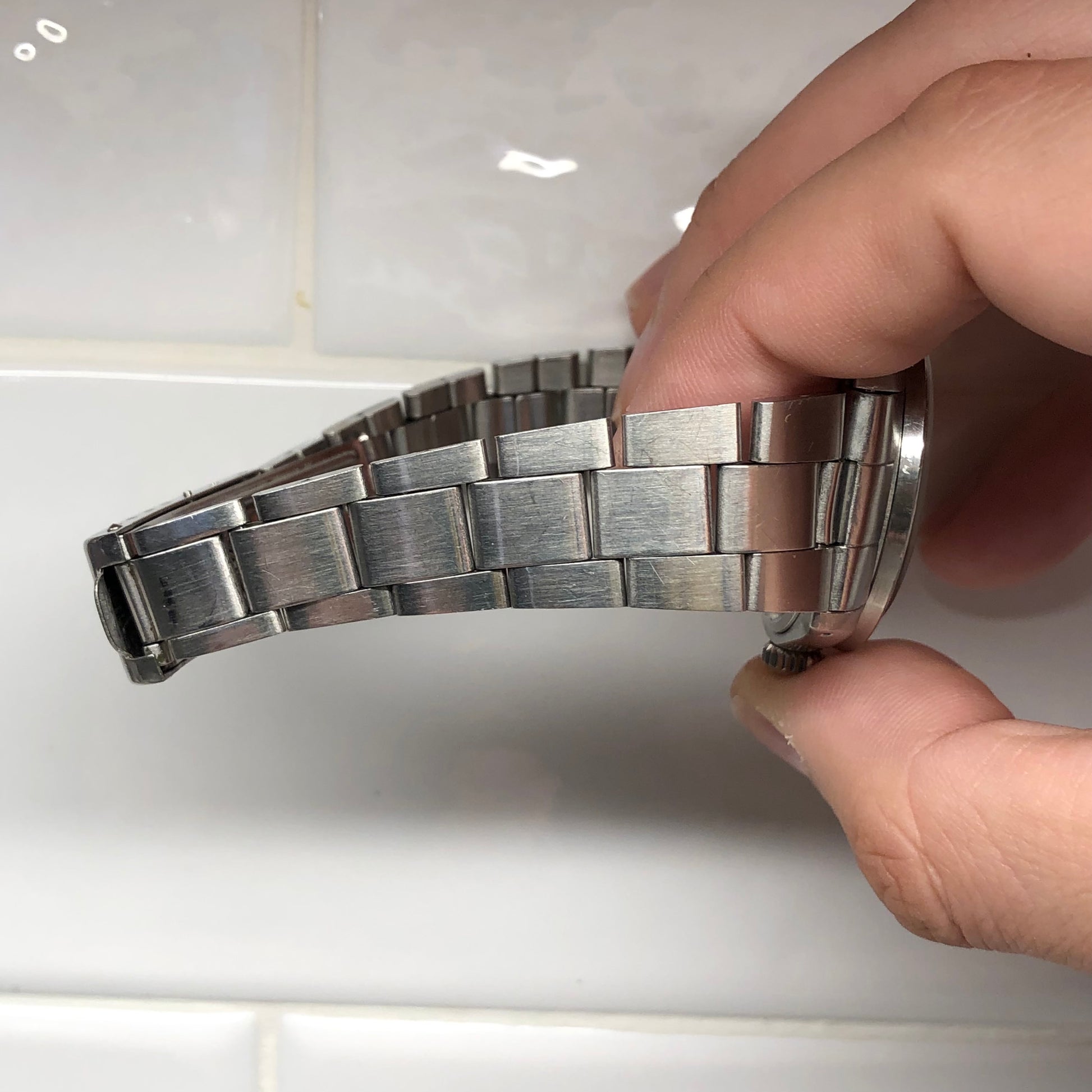 1970 Rolex Date 1501 Steel Engine Turned Oyster Silver Dial Wristwatch with PX Store Recepit and Punched Papers - Hashtag Watch Company