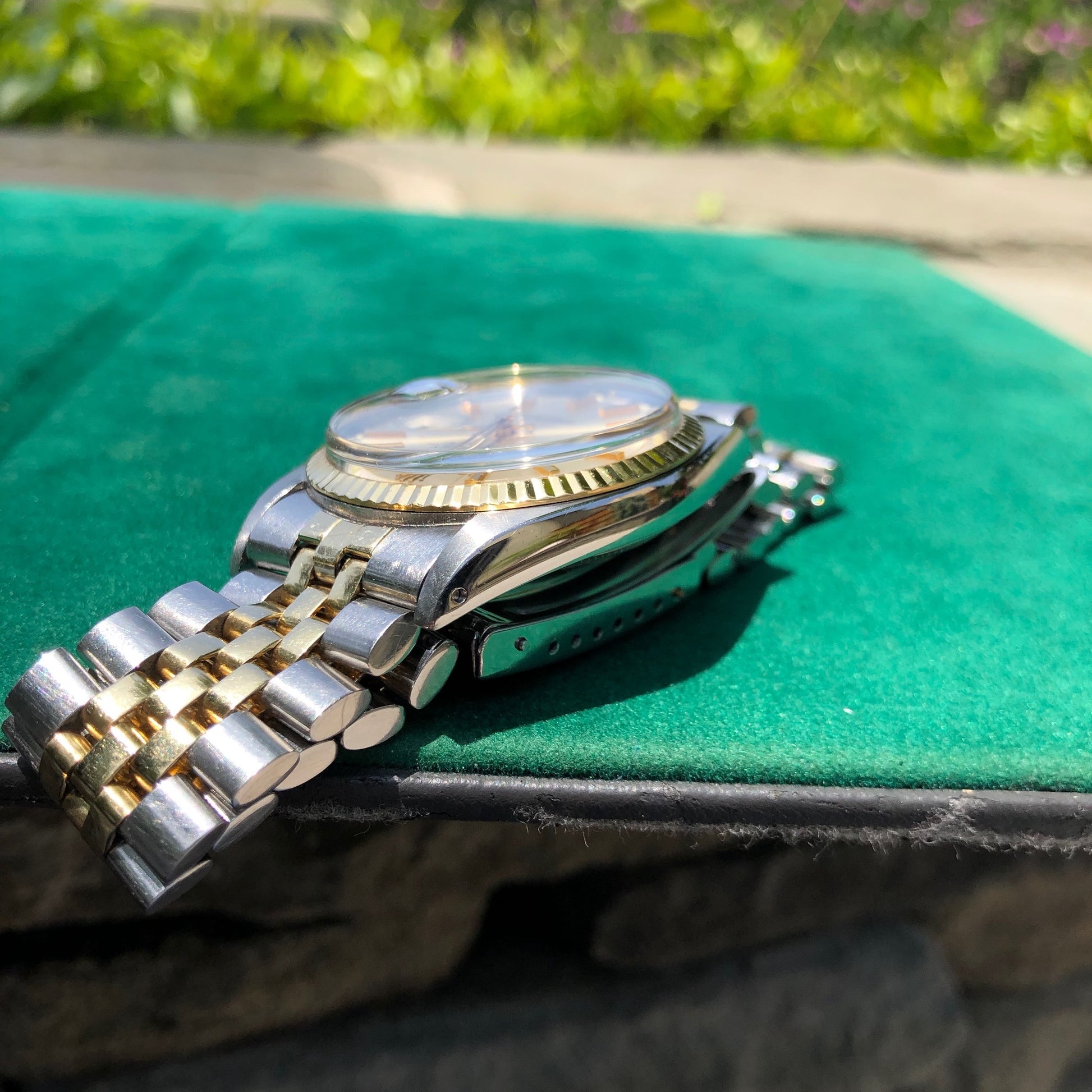 Vintage Rolex Datejust 1601 Steel Gold Two Tone Jubilee Silver
