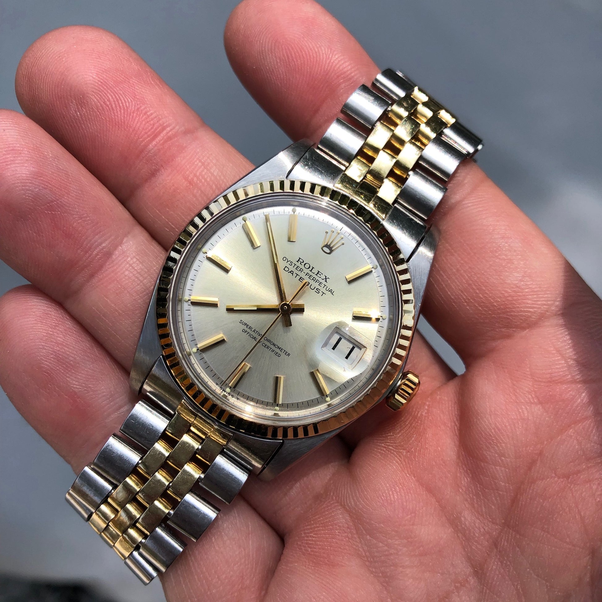 Rolex 1601 two tone on sale