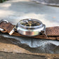 Vintage Eterna Stainless Steel Gilt Chronograph Flexible Lugs Manual Wind 35mm Wristwatch - Hashtag Watch Company