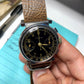 Vintage Eterna Stainless Steel Gilt Chronograph Flexible Lugs Manual Wind 35mm Wristwatch - Hashtag Watch Company
