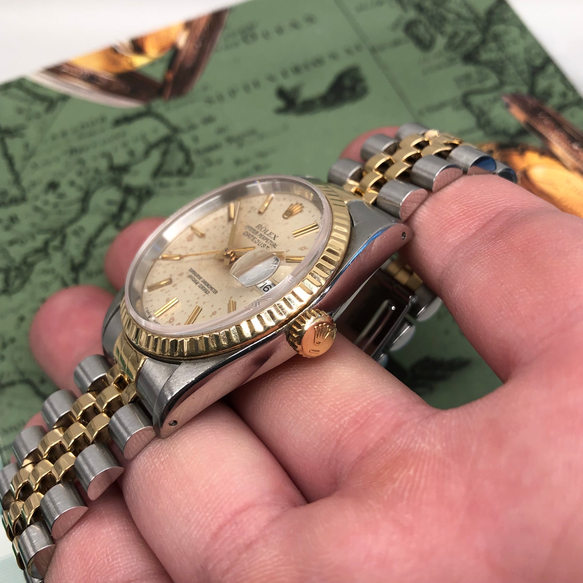 1991 Rolex Datejust 16233 Two Tone Jubilee Silver Automatic