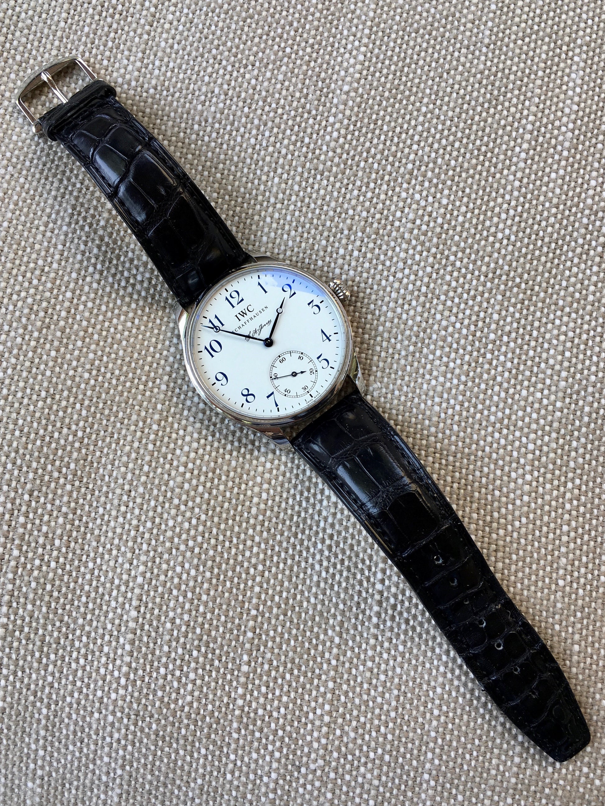 IWC Portuguese F.A. Jones 5442 Limited Edition 42mm Manual Wind Enamel Wristwatch - Hashtag Watch Company