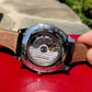 Cartier Drive de Cartier WSNM0009 Steel Black Automatic Leather Wristwatch Box Papers - Hashtag Watch Company