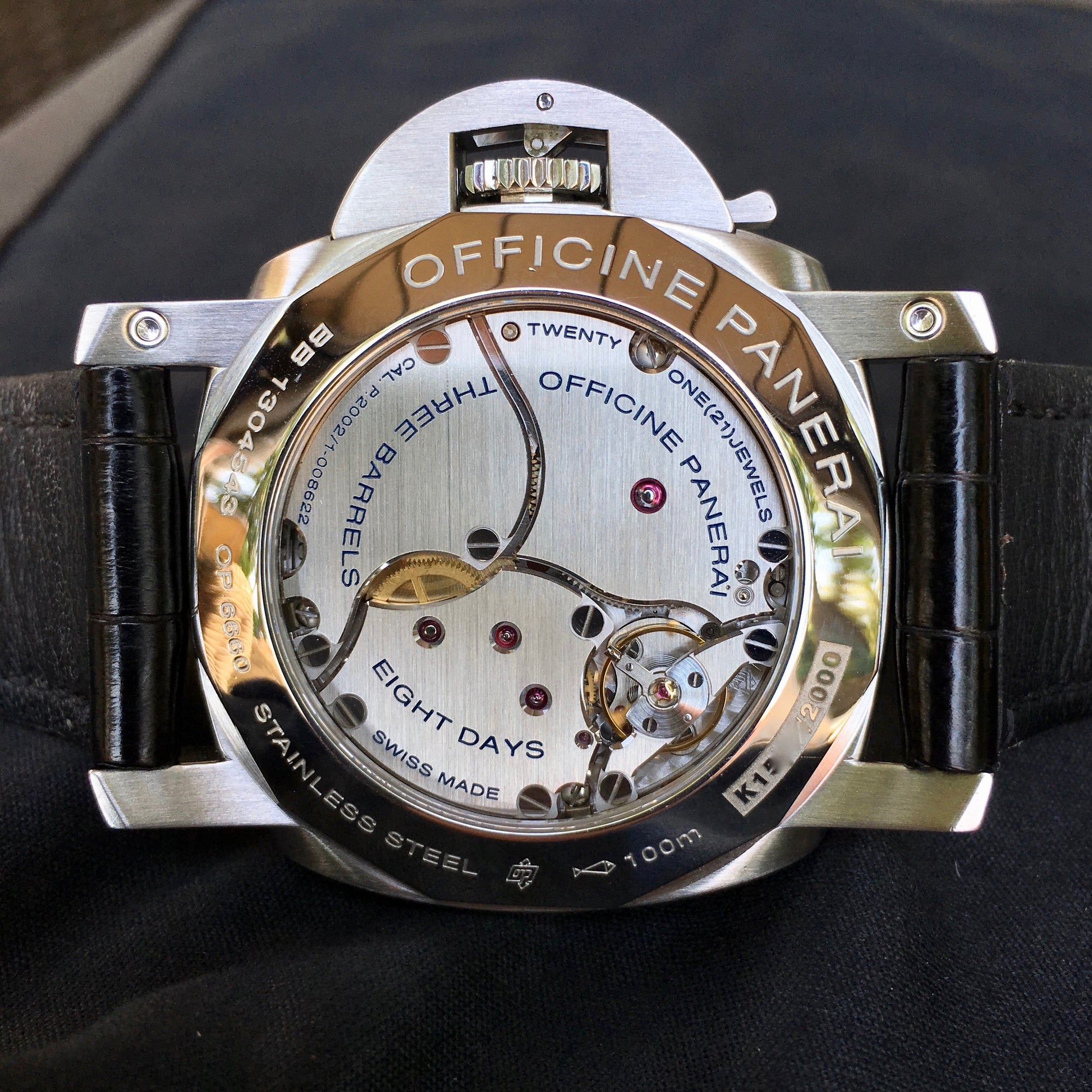 Panerai PAM 233 Luminor 1950 8 Days GMT "Dot" Stainless Steel Manual PAM00233 Watch - Hashtag Watch Company