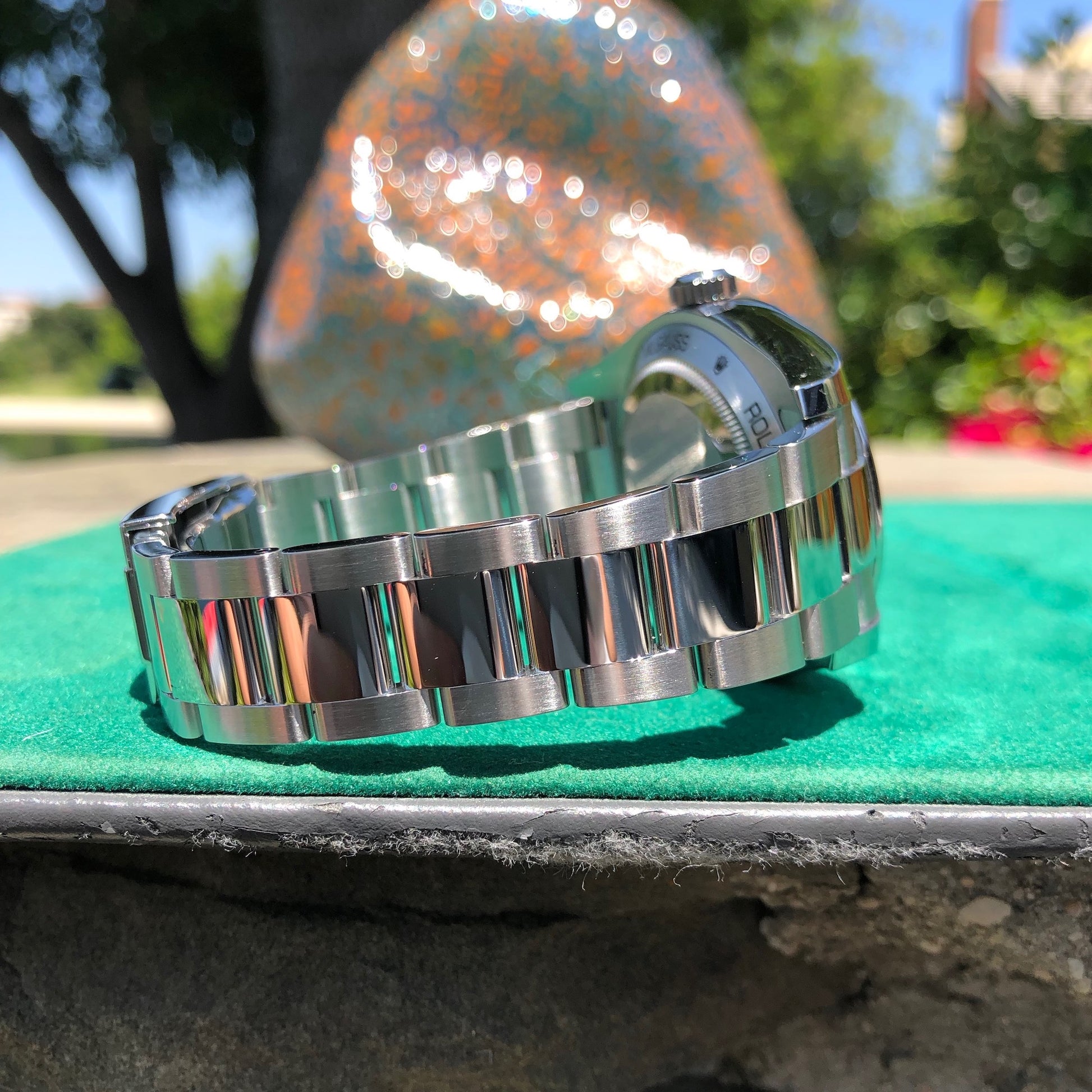 Rolex Milgauss Green 116400GV Stainless Steel Wristwatch Box Papers Circa 2019 - Hashtag Watch Company