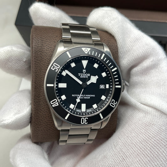 2015 Tudor Pelagos 25500TN Titanium Automatic 42mm Two Liner Black Wristwatch - Hashtag Watch Company