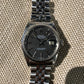 Vintage Rolex Datejust 1603 Black Stick Engine Turned Big Logo Wristwatch Circa 1966 - Hashtag Watch Company