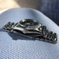 Vintage Rolex Datejust 1603 Black Stick Engine Turned Big Logo Wristwatch Circa 1966 - Hashtag Watch Company