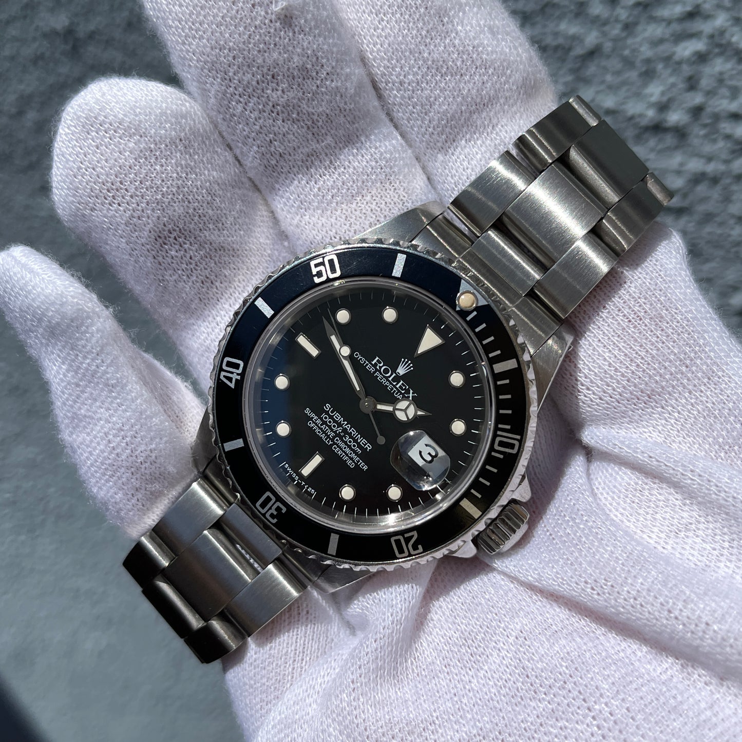 1985 Vintage Rolex Submariner Date 16800 Sapphire Tritium Wristwatch - Hashtag Watch Company