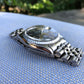 Vintage Rolex Datejust 1603 Black Stick Engine Turned Big Logo Wristwatch Circa 1966 - Hashtag Watch Company