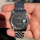 Vintage Rolex Datejust 1603 Black Stick Engine Turned Big Logo Wristwatch Circa 1966 - Hashtag Watch Company