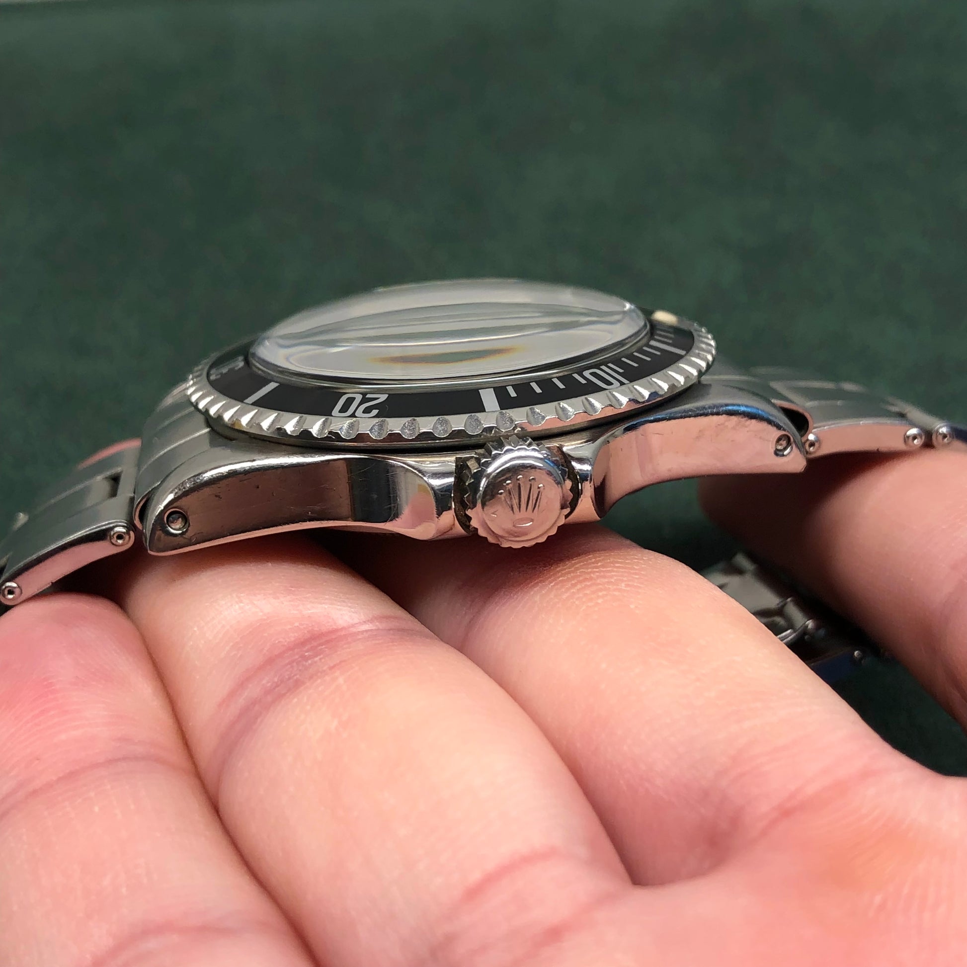 1966 Rolex Submariner 5513 Meters First Gilt Glossy Fat Font Wristwatch - Hashtag Watch Company