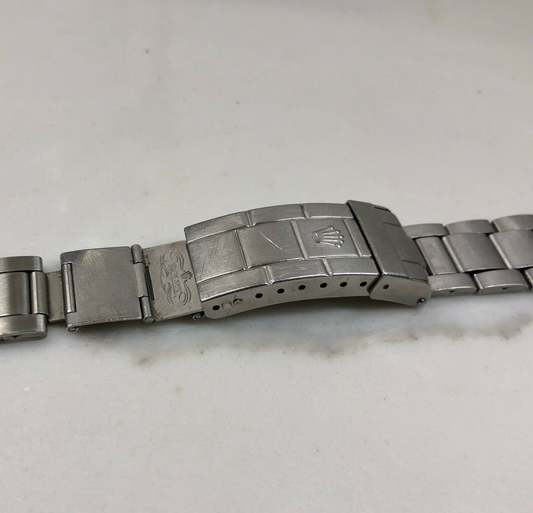 Vintage Rolex Steel Swiss Folded Fliplock Oyster 9315 Bracelet 380 Ends 20mm - Hashtag Watch Company