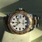 Rolex Yachtmaster 16623 Two Tone Steel Gold 40mm White Oyster Wristwatch Box Papers - Hashtag Watch Company