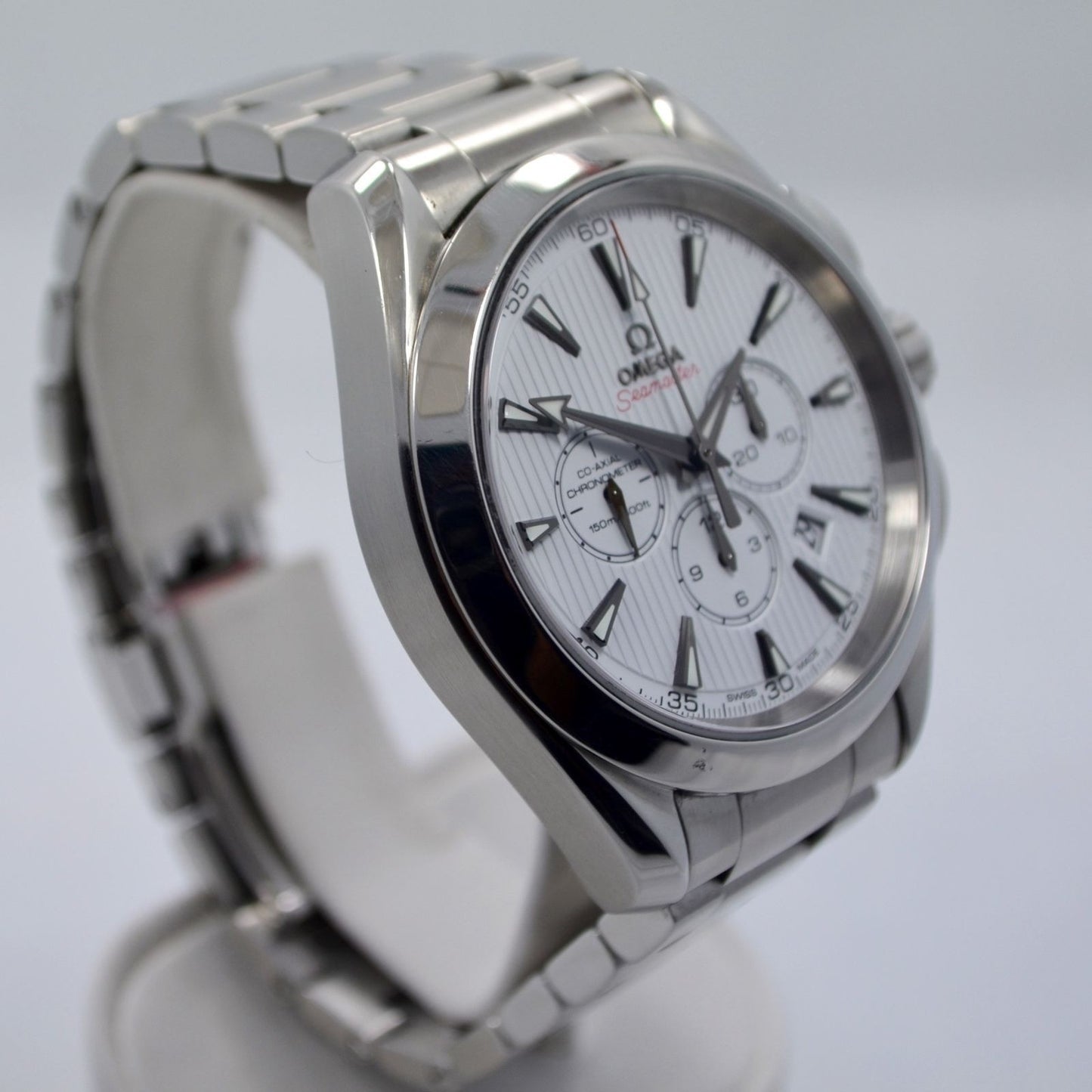 Omega Seamaster Aqua Terra 231.10.44.50.04.001 Chronograph Steel Co-Axial Watch - Hashtag Watch Company