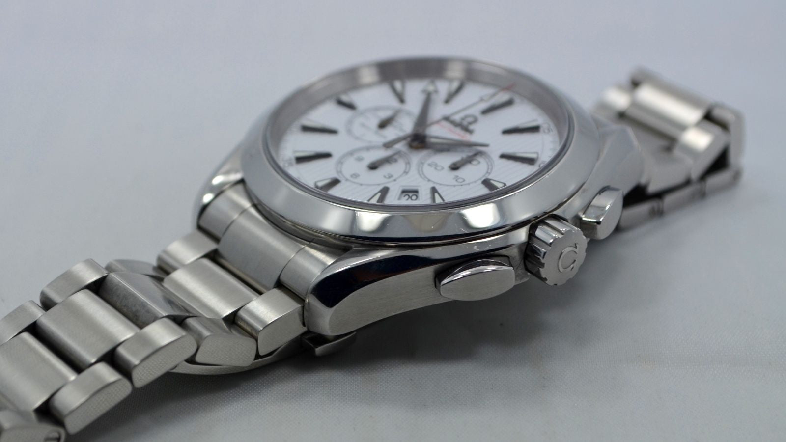 Omega Seamaster Aqua Terra 231.10.44.50.04.001 Chronograph Steel Co-Axial Watch - Hashtag Watch Company