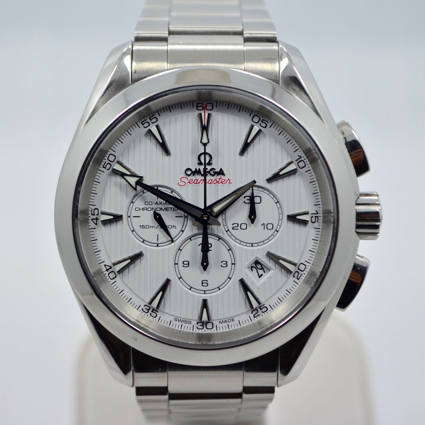 Omega Seamaster Aqua Terra 231.10.44.50.04.001 Chronograph Steel Co-Axial Watch - Hashtag Watch Company